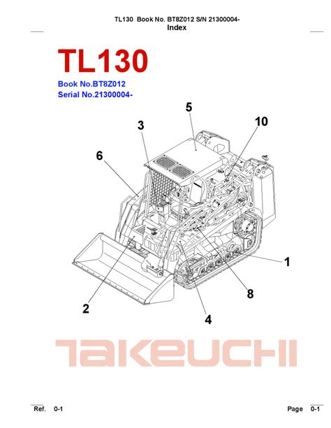 takeuchi tl130 parts catalog